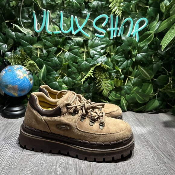 Skechers Jammers RARE Boots Sneaker Vtg 90s Chunky Lug Platform Goth Women 8.5